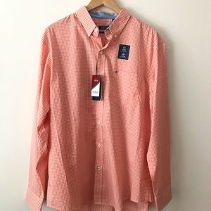 NWT Mens Gingham Dress Shirt